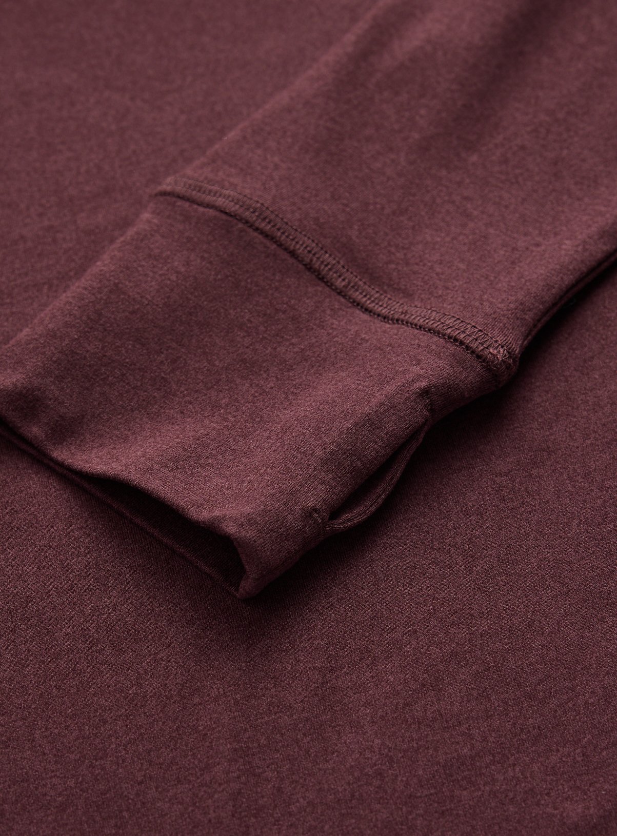 REAKTIV Dark Red Long Sleeve Soft Touch Marl Top L - Image 3 thumbnail
